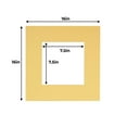 thumbnail image 3 of Marzipan Acid Free 16x16 Picture Frame Mats with White Core Bevel Cut for 8x8 Pictures - Fits 16x16, 3 of 3