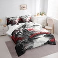 thumbnail image 3 of Castle Fairy Watercolor Scenery Bedding Comforter Set,Japanese Style King Bedding Sets, 3 of 8