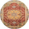 thumbnail image 1 of Ahgly Company Indoor Round Abstract Red Abstract Area Rugs, 3' Round, 1 of 6