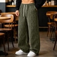 thumbnail image 4 of CQONEPT Big and Tall Straight Leg Pants for Mens Casual Work Lightweight Breathable Pant Drawstring Fall Winter Outdoor Trousers with Pockets Green 5XL, 4 of 7