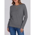 thumbnail image 5 of ANRABESS Long Sleeve Lightweight Fall Sweaters for Women| Crewneck Soft Basic Knit Pullover，2026 Fall Fashion Outfits，Casual Work Top，Travel Vacation All Day Wear,Winter Layer Clothes, 5 of 8