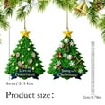 thumbnail image 3 of HomelyJoy Farmhouse Christmas Ornaments, Tree Shaped Ornaments Flat Acrylic Hanging Decor, Rustic Xmas Tree Decor for Farmhouse Holiday Decorating, Gift Tags & DIY Crafts, 3 of 8