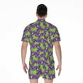 thumbnail image 2 of Zombie Foot Pattern Short Sleeve Men'S Rompers, Halloween Decorative Casual Summer Jumpsuits Outfit, 2 of 4