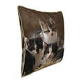 thumbnail image 2 of Kll Cat Family Decorative Throw Pillow Covers Velvet Soft For Couch Sofa Bedroom Living Room Outdoor -18"X18", 2 of 8