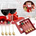 thumbnail image 2 of TERGAYEE 4PCS Stainless Steel Christmas Spoon Gift Set,Xmas Coffee Spoon Dinner Forks Dessert Spoon Stirring Spoon Ice Cream Spoon Creative Tableware Gift,Holiday Party Supply, 2 of 7