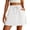 White Skirts, variant on Miluxas Women's Athletic Mini Skirt Elastic Waist Drawstring Casual A Line Short Skirt with Pockets Lightweight Golf Tennis Skirt for Summer Wear White