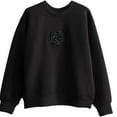 thumbnail image 5 of Women'S 2025 Fall Winter New Loose Korean Standout Sweatshirts With 3D Camellia Design Casual Comfort Fit Streetwear Fashion Must-Have, 5 of 7