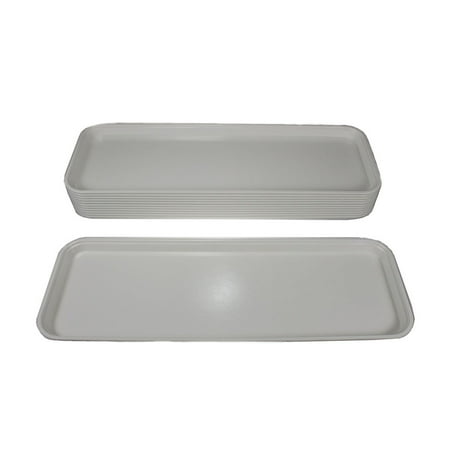 White Display Tray - 12ct Cambro Fiberglass White Rectangular Market Display Tray 926MT148 Bulk Lot