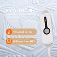 thumbnail image 2 of GONUES Heated Mattress Pad Queen Size 60"x80"-Dual Control, 10-Hour Auto-off & 4 Heat Settings, Fast Heating, Machine Washable, Soft Air - Layer, Hexagon Pattern, 2 of 9