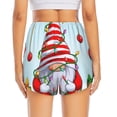 thumbnail image 4 of Uemuo Funny Christmas Gnome Pattern Women's Athletic Shorts High Waisted Running Shorts with Liner Pockets Gym Elastic Workout Shorts-Small, 4 of 9