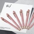 thumbnail image 4 of LNGOOR 12pcs Rose Gold Metal Ballpoint Pen With Colored Touch Screen And Inspirational Quotes  Suitable For Office  Gifts  Study  Black Ink  Refillable, 4 of 7