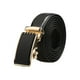thumbnail image 1 of Cinturón de cuero de vestir automático para hombres INSPIRE CHIC con hebilla de ratchet para el Día del Padre en oro y negro 58 5/8-61 3/8, 1 of 6