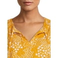 thumbnail image 5 of Time and Tru Women's Flutter Sleeve Top, 5 of 5