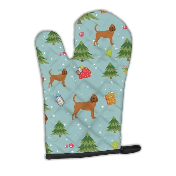 Christmas Bloodhound Oven Mitt