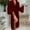 Wine, variant on Naittoop Robes for Women Long Knit Bathrobe Lightweight Long Sleeves Kimono Robe Soft Solid Color Sleepwear with Pockets