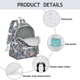thumbnail image 4 of Paisley Pattern Backpack for School,Cute School Bag,Schoolbag with Adjustable Shoulder Straps & Padded Back,13.4"x11"x4.7", 4 of 6