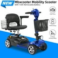 thumbnail image 2 of Mbxcooter 15/30 Miles Mobility Scooter,4-Wheel Mobility Scooter for Adults,Seniors,350W Electric Powered Wheelchair Device,Compact Duty Mobile for Travel with Dual Baskets, Rotating Seat, 2 of 9