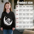 thumbnail image 7 of Chririnla Moon Stars Sloth Youth Athletic Top Girls Half Zipper Sweatshirt Pullover Sweatshirts Long Sleeve Lightweight Comfy Casual Sportswear Size 11-12, 7 of 7
