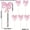 🥝 G_New#89, variant on Bow Cupcake Toppers 24 Pack – Pink Satin Ribbon Bowknot Cake Picks • Double-Sided Cupcake Decorations for Wedding, Bridal Shower, Engagement, Birthday Party, Ready to Use