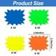 thumbnail image 3 of Apuakthei 200 piezas de carteles de venta, carteles de neón con forma de estrella, carteles fluorescentes con precio en ráfaga, carteles en forma de estrella en blanco, etiquetas de precio de venta, 3 of 7