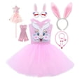 thumbnail image 2 of Pink Sequins Bunny Girl Cosplay Disfraz Niños pequeños Dibujos animados Conejo Tutu Vestido Trajes Bebé Niñas Fiesta de cumpleaños Pascua Ropa90 (2-3T) Gao Jinjia LED, 2 of 2