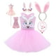thumbnail image 2 of Pink Sequins Bunny Girl Cosplay Disfraz Niños pequeños Dibujos animados Conejo Tutu Vestido Trajes Bebé Niñas Fiesta de cumpleaños Pascua Clothing140 (8-9T) Gao Jinjia LED, 2 of 2