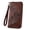 COFFEE, variant on [Mother’s Day Gift Present] Women's Wallet Leather RFID Blocking Trifold Ladies Purse Embossed long Clutch Card Holder Phone Checkbook Organizer Rose