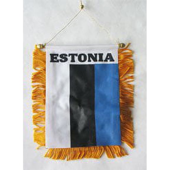 Estonia Window Hanging Flag