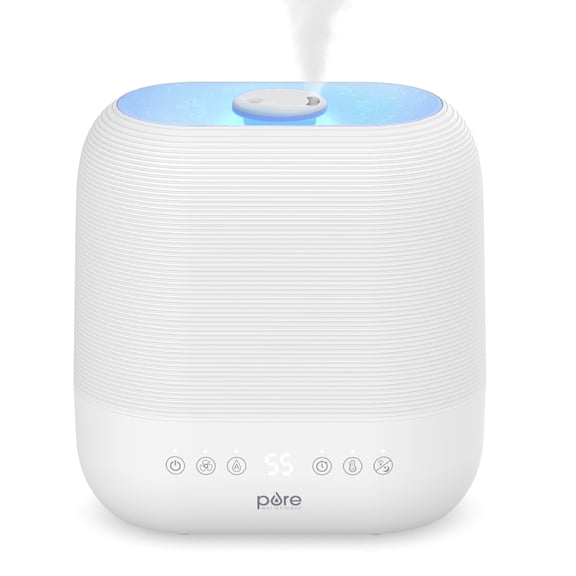Pure Enrichment HUME Sense 2 gal 600 sq ft Ultrasonic Top-Fill Humidifier, White