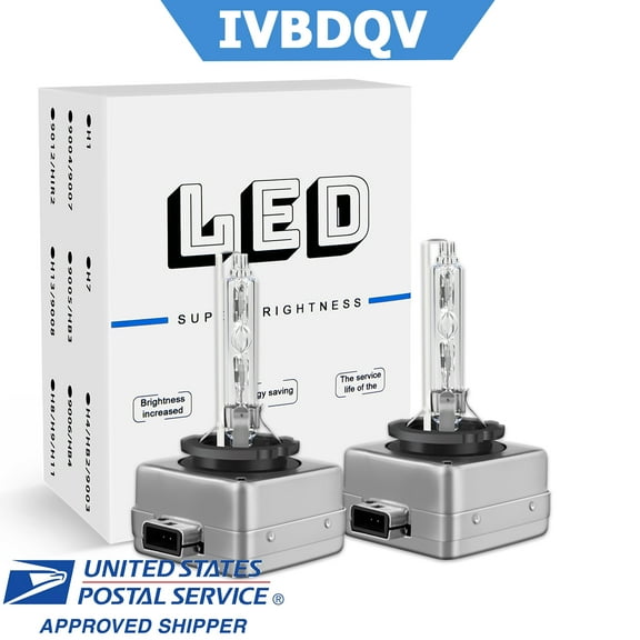 IVBDQV D1S HID Headlight Bulbs for GMC Acadia 2007 2008 2009 2010 2011 2012, 6000K White,Pack of 2