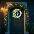 thumbnail image 1 of CUITING Easter Bunny Wreath Festive Floral Decoration For Home Easter & Spring, 1 of 4