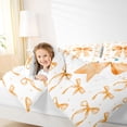 thumbnail image 3 of Erosebridal Orange Bowknot Kids Full Size Comforter Sets, Cartoon Bow-tie Bedding Sets, 3pcs, 3 of 6