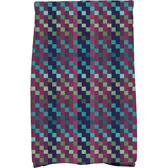 Simply Daisy 18" x 30" Mad for Plaid Geometric Print Kitchen Towel