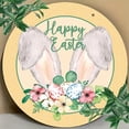 thumbnail image 5 of Deals Of The Day Clearance Prime New Easter Decoration Wooden Rural House Number Sign Spring Ear Corridor Decoration Hanging Sign. Yellow, 5 of 5