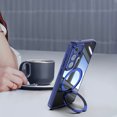 thumbnail image 5 of Compatible for Samsung Galaxy S24 FE Phone Case with Stand, Rotatable Ring Holder Kickstand Rugged Shockproof Protective Cover Case with Camera Lens Protector for Samsung Galaxy S24 FE, Blue, 5 of 10