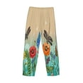 thumbnail image 5 of Disketp Colorful Plants And Insects Men'S Pajama Pants - Ultra Soft Fleece Sleep And Lounge Pants (Size: S-Xxl), 5 of 9