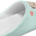 thumbnail image 6 of POLERO Women's Indoor Slippers Closed Toe Adorable Otter Print Fuzzy House Slippers for Woman Winter Warm Shoes for Ladies Bedroom Shoes, Size 9-10, 6 of 7
