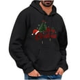 thumbnail image 2 of EchfiProm Mens Graphic Hoodies Pullover with Pockets Merry Christmas Hooded Outdoor Black Sweatshirt for Men S, 2 of 4