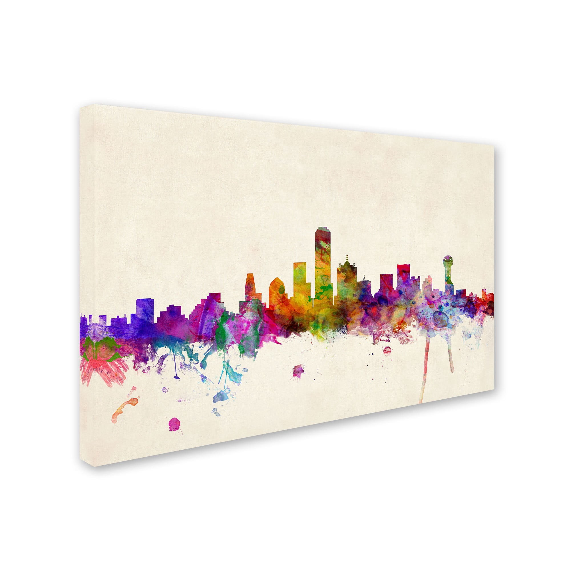Trademark Fine Art "Dallas, Texas" Canvas Art by Michael Tompsett
