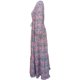 thumbnail image 4 of Txlixc Vestido casual para mujer, cuello en V, manga larga, estampado, dobladillo grande, estilo bohemio, cintura elástica, vestidos Txlixc Moda, 4 of 6
