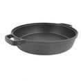 thumbnail image 4 of Xirurus Cast Iron Dutch Oven Pot Dual Loop Handle 9.84 Inches Uncoated Flat Bottom for Soup Stew Frying Pancake Induction Compatible Kitchen Cookware Black, 4 of 9