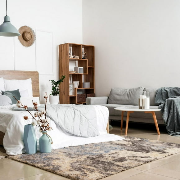 ECARPET Tapis Frise Modern pour Salon, Chambre à Coucher, Collection Minka Ultra Douce et Pelucheuse
