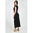 thumbnail image 3 of Vestido drapeado con broche Roman Fashion /Juvenil, 14736 (Negro) negro M, 3 of 5