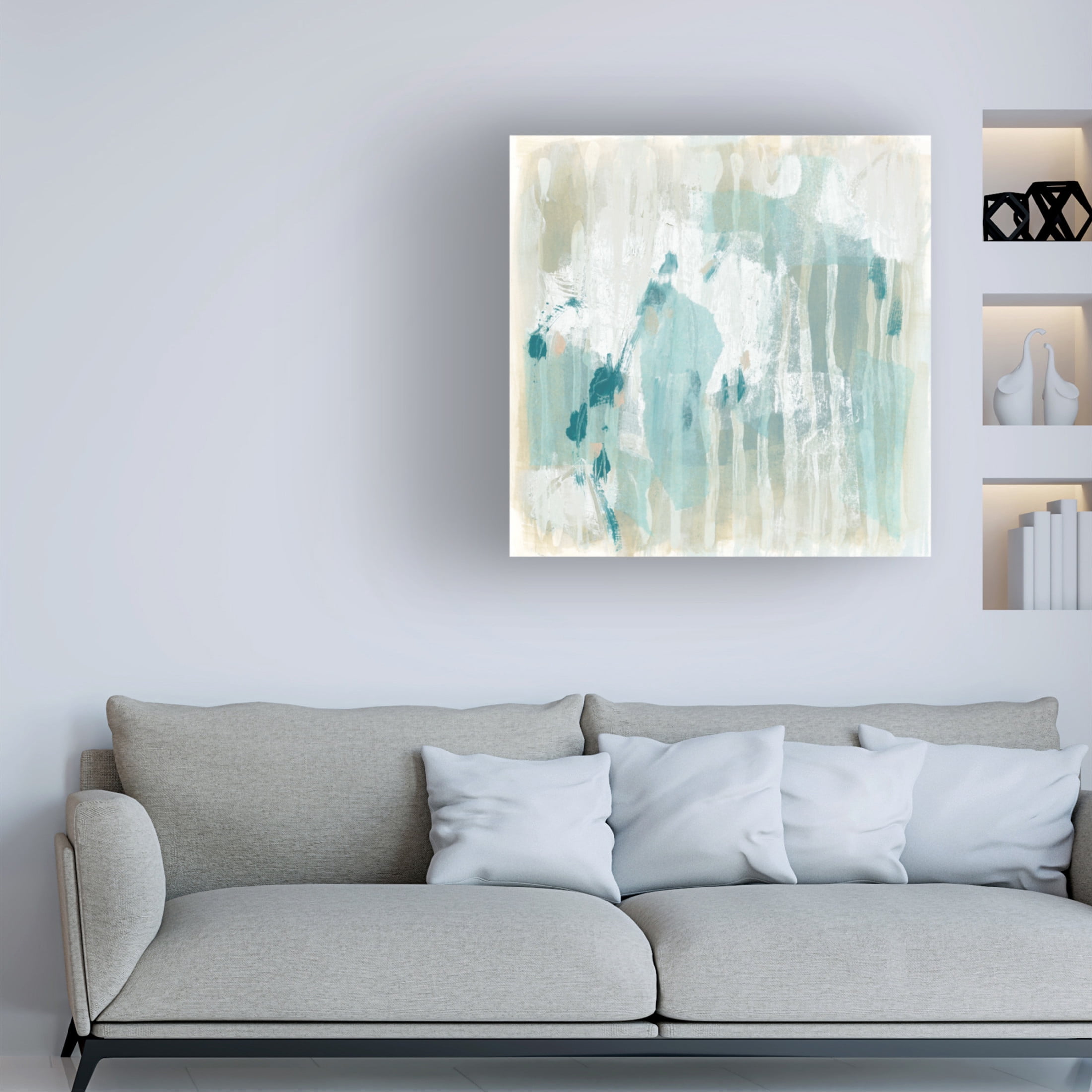 Trademark Fine Art June Erica Vess Parallel Mist II Canvas Wall Art