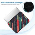 thumbnail image 2 of FORMRS 15-15.6 inch Laptop Sleeve Case Soft Carrying Quilted Computer Bag Cover, Orange Abstract Lines, 2 of 7