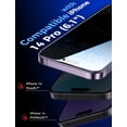 thumbnail image 3 of Protector de pantalla MAGIC JOHN para iPhone 14 Pro de 6.1 pulgadas, privacidad, paquete de 2, 3 of 7