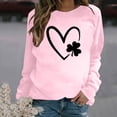 thumbnail image 1 of Haut à Col Rond Imprimé pour Femmes, Chandail à Manches Longues Confortable, Blouse, Chandail, 1 of 1