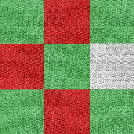 Ahgly Company Indoor Square Patterned Green Novelty Area Rugs, 6' Square