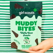 Muddy Bites Girl Scout Thin Mints Filled Waffle Cone Bites, Resealable Bag, 2.33 oz