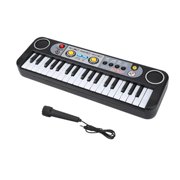 Kritne Electric Digital Piano, Electric Piano with Microphone, 37-Key Electric Digital Key Board Piano Musical Instruments Kids Toy with Microphone